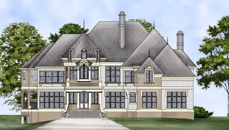image of french country house plan 8216